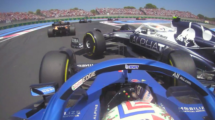 Ride onboard for the start of the French Grand Prix