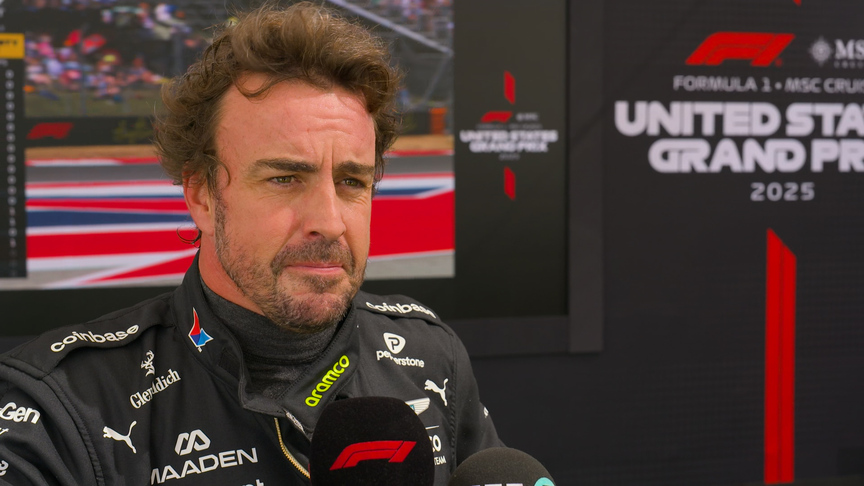 Alonso explains his Lap 1 DNF in the Austin Sprint