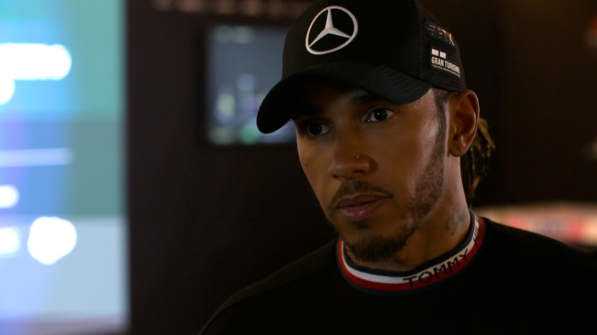 Hamilton explains brake problem and says porpoising returned for Mercedes in Abu Dhabi