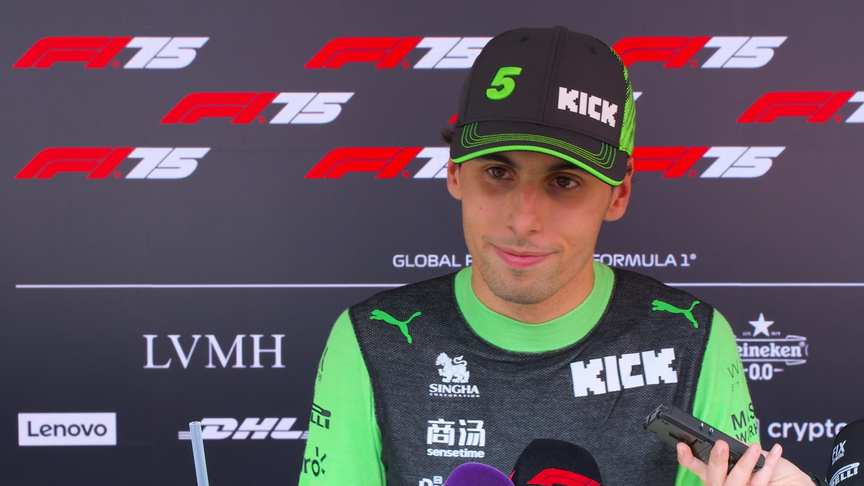 'We need luck sometimes' - Bortoleto on his fortunate Q2 appearance in Belgian GP Qualifying