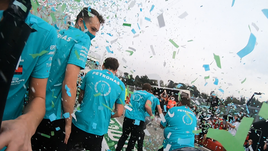 An insiders view of Mercedes title celebrations
