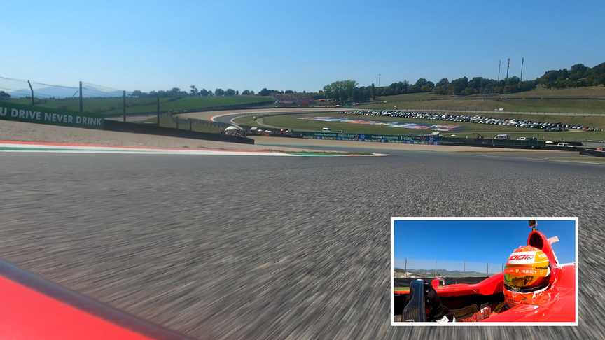 Ride onboard around Mugello with Mick Schumacher in his father's F2004