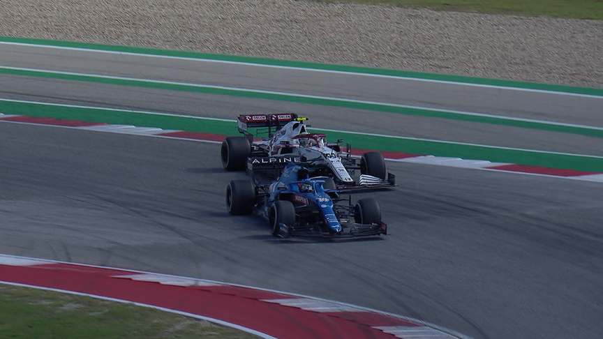 2021 United States Grand Prix: Alonso wins epic two-part battle with Giovinazzi