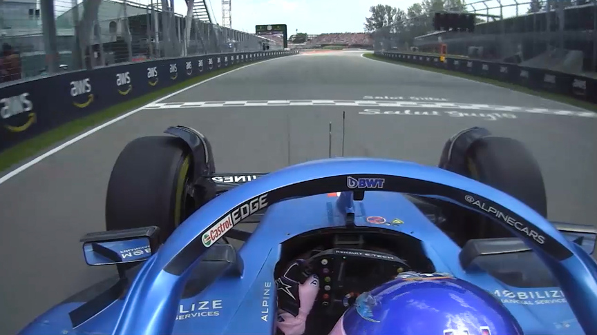 2022 Canadian GP FP1: Ride onboard with Alonso as he goes third fastest on the medium tyre in first practice in Montreal