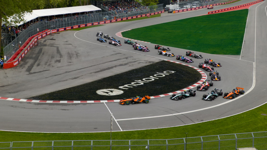 2026 Canadian Grand Prix: Norris rockets into the lead from P3 on the race start