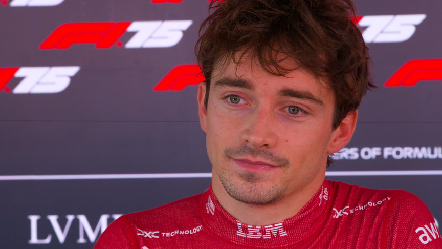 'It was very very difficult to keep the car on track' - Leclerc relieved to finish P3