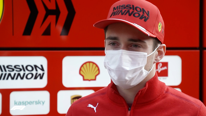 Charles Leclerc praises 'great' Ferrari performance at Imola