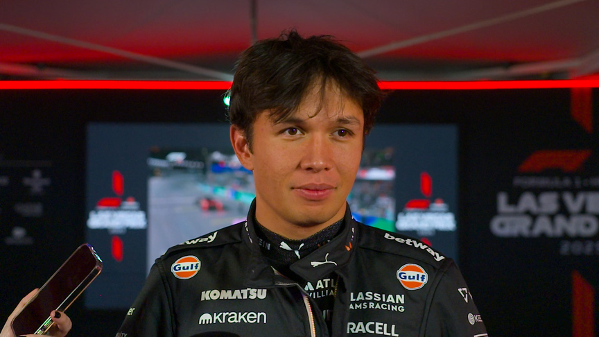 Albon: Losing team radio 'was pretty peaceful'