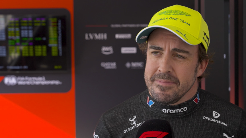 Alonso focused on seeing the chequered flag at the end of the Chinese Grand Prix