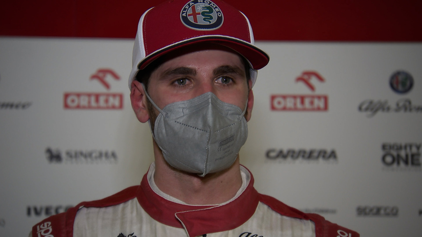 TESTING DAY 1: Antonio Giovinazzi says Alfa Romeo 'did a great job'