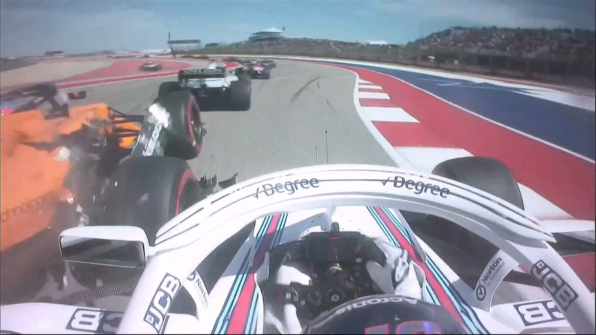 RACE: Stroll collision leads to early Alonso retirement