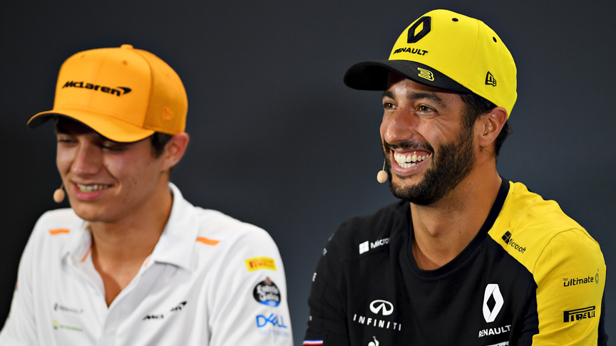 Ricciardo and Norris - McLaren's funny future team mates