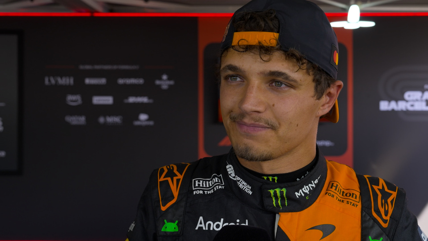 Norris cautious on race day chances in Barcelona after claiming P4 on the grid