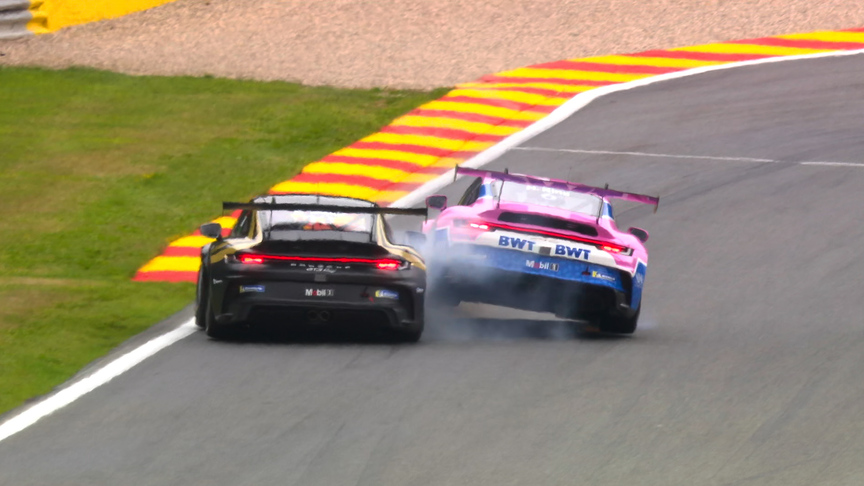 2022 Belgian GP Qualifying: Porsche Supercup crash delays start