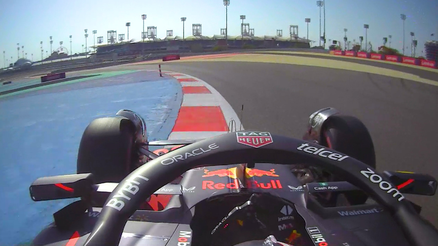 2023 Bahrain GP FP1: Onboard for Sergio Perez’s fastest lap from the opening session of the weekend