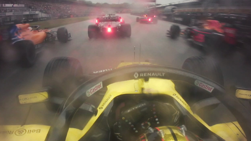 GERMAN GP: Hulkenberg's charge to P5 on lap 1