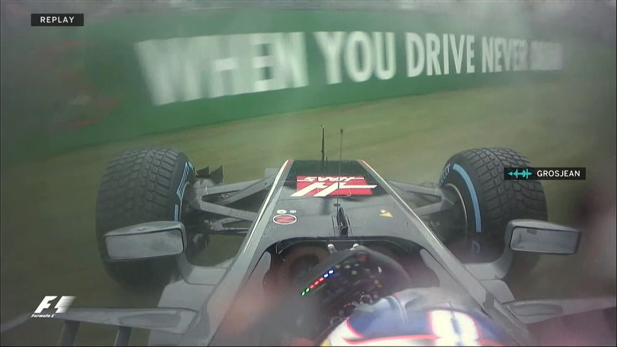 Qualifying: Grosjean loses control in wet conditions