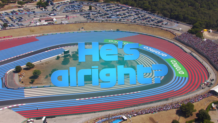 2022 French Grand Prix: Verstappen checks on Leclerc after crash