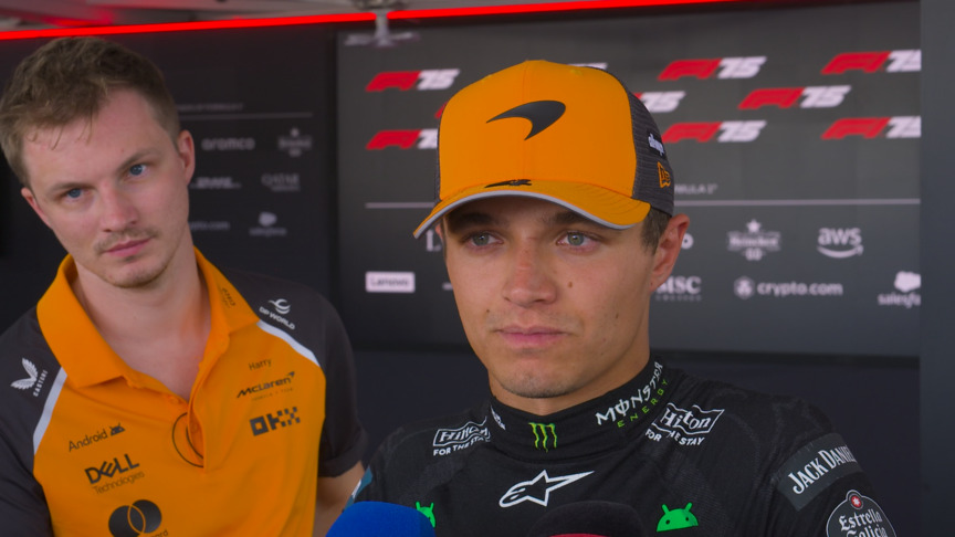 Norris surprised to start on second row after 'weird' qualifying session