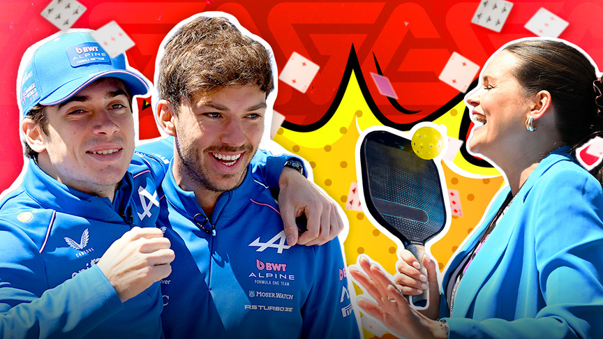 Hilarious Games & Challenges with Alpine! | F1 Grid Games