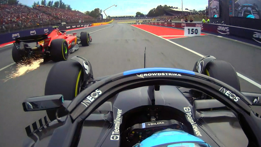 2023 Spanish Grand Prix: Both Hamilton and Russell pass Sainz to set up double Mercedes podium