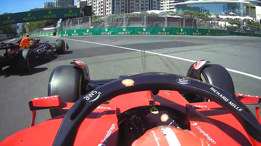 Ride onboard as racing gets under way at the 2022 Azerbaijan Grand Prix
