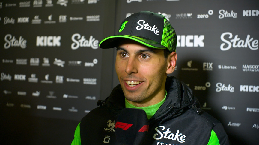 Bortoleto 'very, very comfortable' in his Kick Sauber during testing 