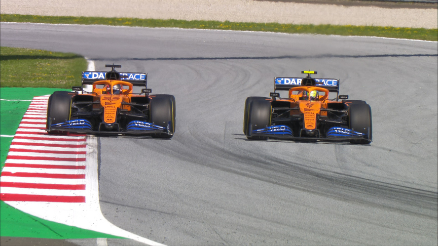 Austrian Grand Prix 2020: McLaren team mates Norris & Sainz battle