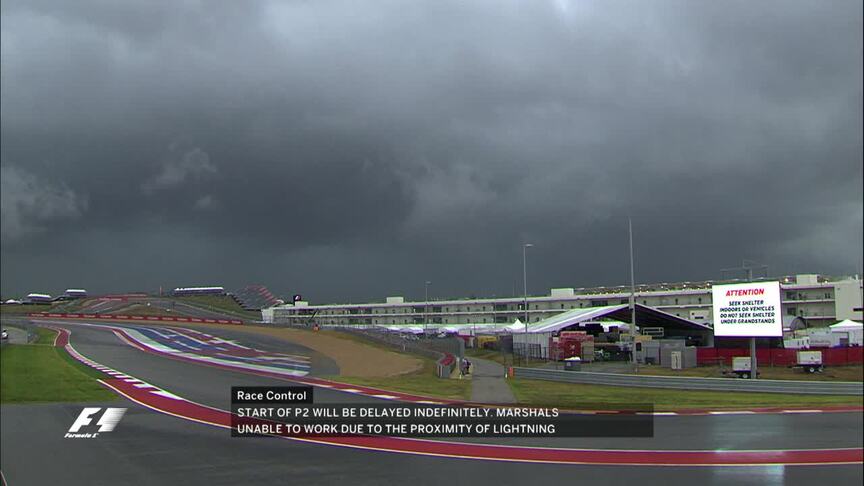 FP2: Session delayed due to proximity of lightning