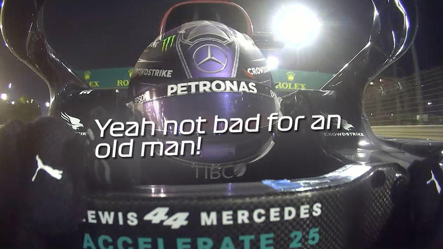 2021 Bahrain Grand Prix: 'Old man' Hamilton celebrates victory