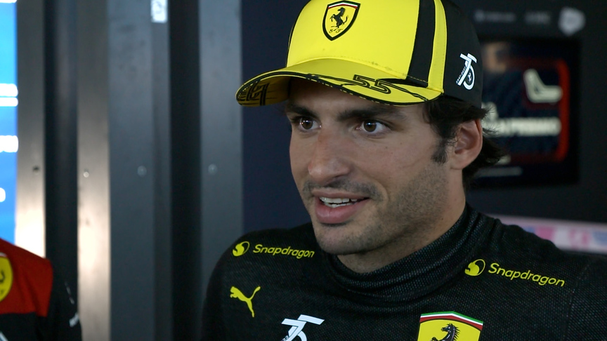 Carlos Sainz: 'A good day for Ferrari' at Monza qualifying