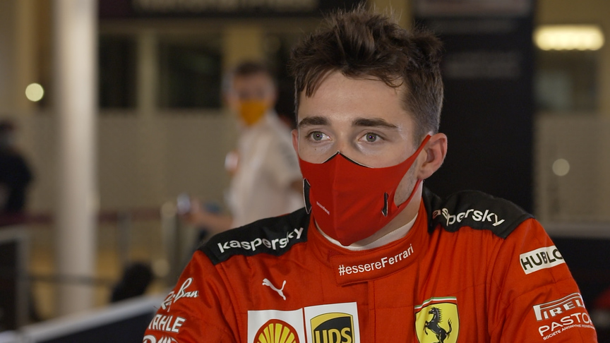 Charles Leclerc 'not so happy' to qualify in P9 for Abu Dhabi Grand Prix