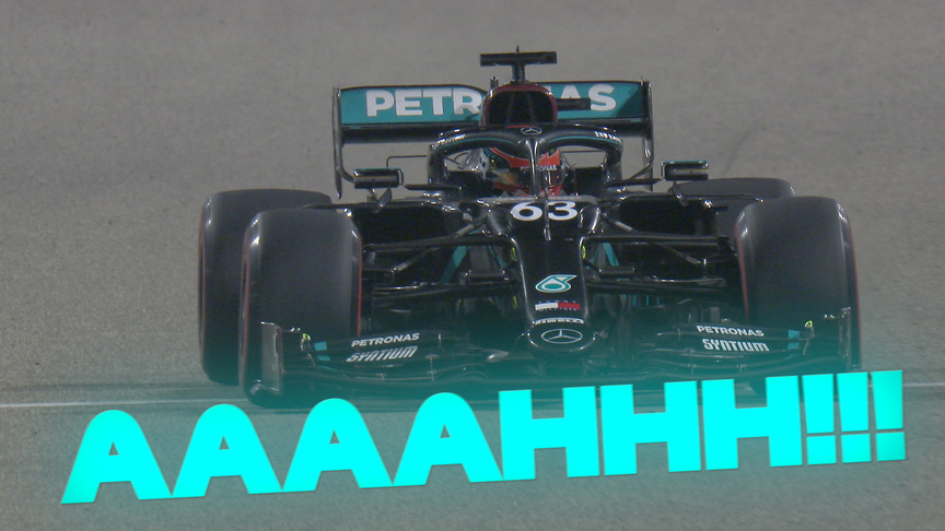 2020 Sakhir Grand Prix: Late puncture costs Russell podium place