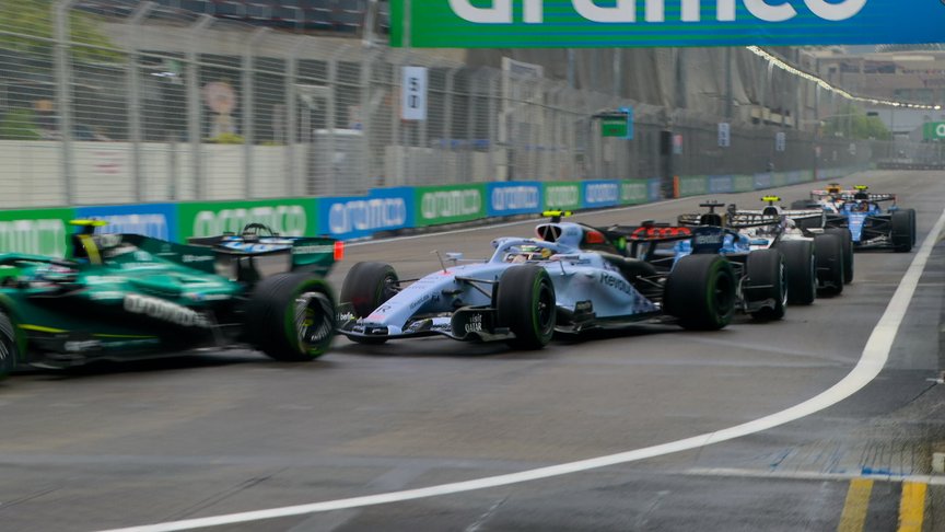2026 Singapore GP Sprint: Bottas, Albon and Bortoleto make contact behind the Safety Car