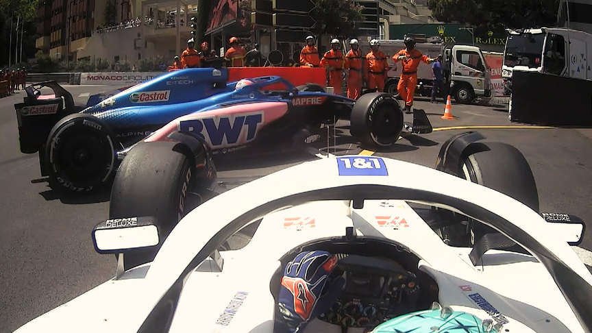 2022 Monaco GP FP1: Schumacher causes red flag after blocking pit lane entry