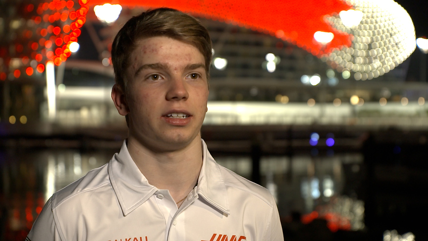 Robert Shwartzman pleased with productive day for Haas