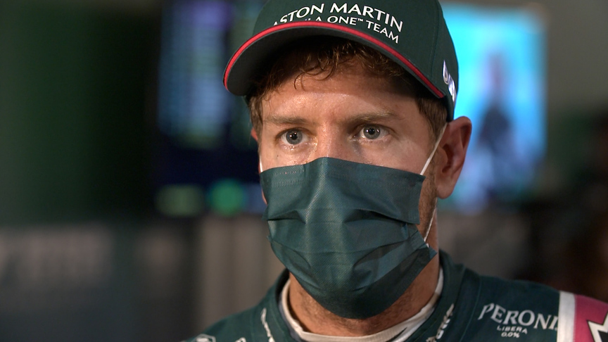 Vettel sees positives but unhappy to be at the 'back of the train' from Turn 1