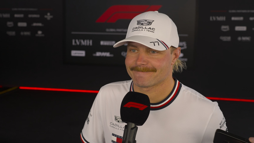Bottas smiling after ‘the best day so far we’ve had on a race weekend’