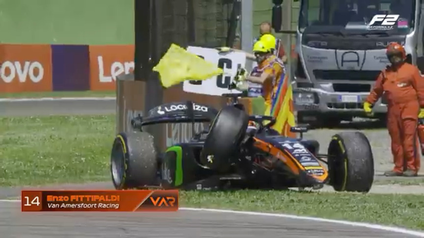 Formula 2: Multi-car crash triggers Safety Car on opening lap of Sprint race in Imola