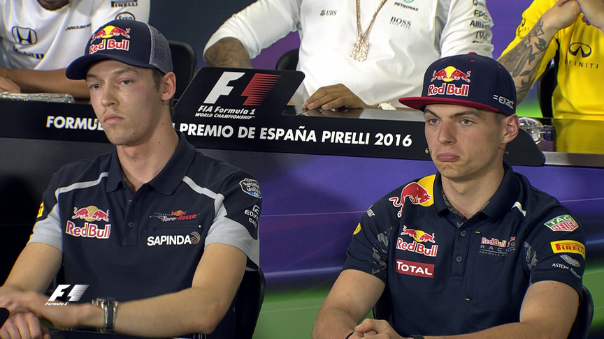 The drivers face the press in Spain 2016
