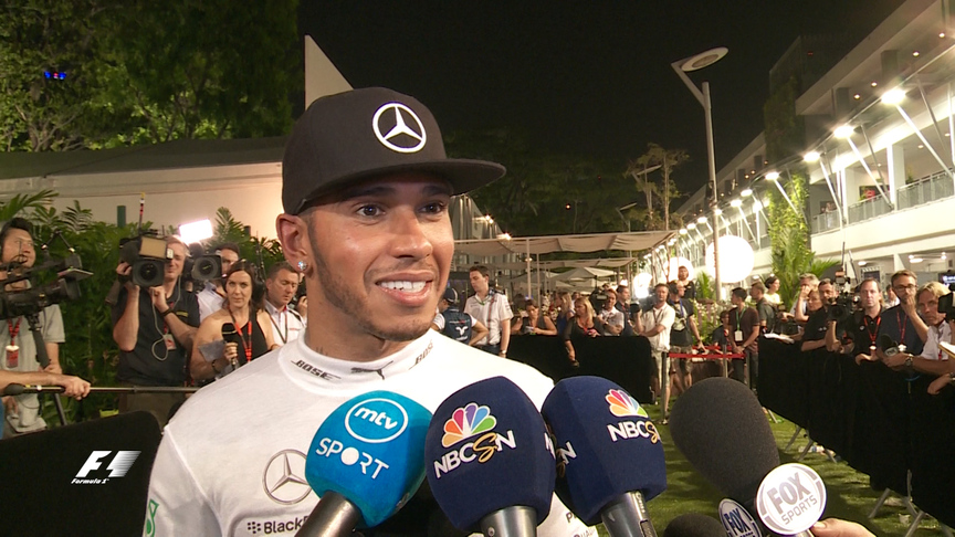 Post-race interviews - Singapore