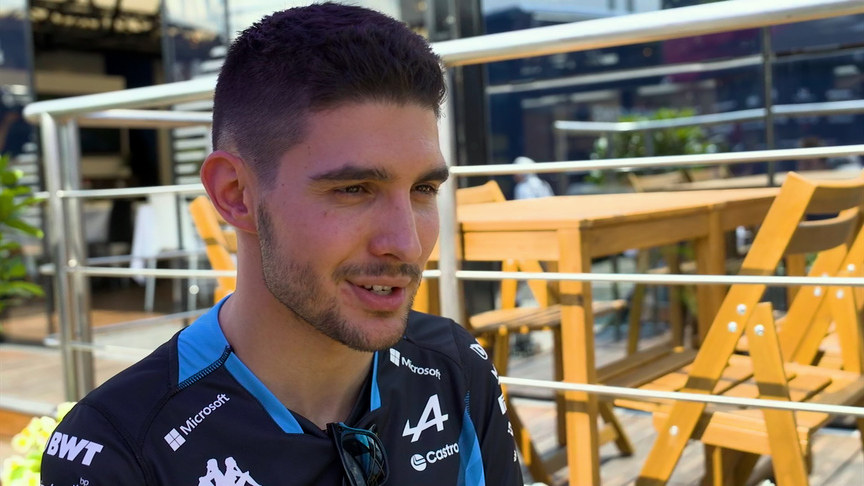 Ocon relives emotional 2021 victory after he receives race-winning car as gift 