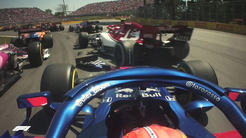 The ultimate hypercut from the start of the Canadian Grand Prix