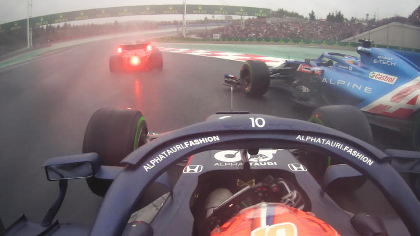 2021 Turkish Grand Prix: Best race start onboards