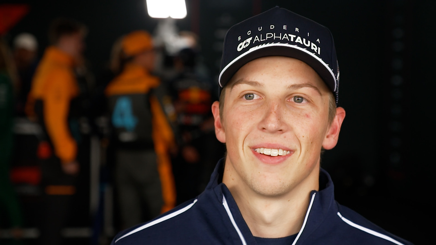 Lawson ‘just happy to get through the race’ after chaotic maiden Grand Prix