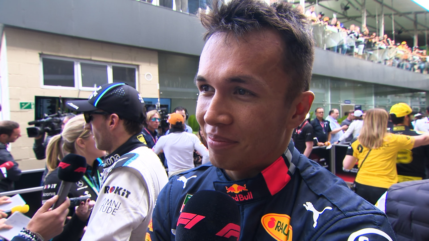 Alexander Albon: 'We had some fun' before the incident with Hamilton