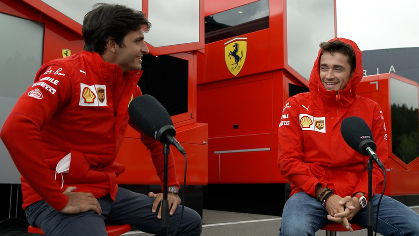 Sainz and Leclerc reflect on a 'crazy' F1 season ahead of Ferrari's home Grand Prix