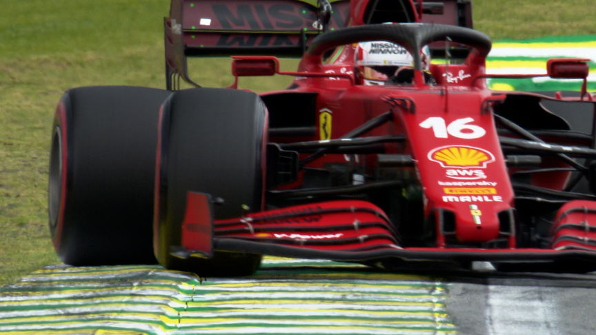 2021 São Paulo GP FP1: Leclerc concerned after 'huge hit' at Turn 4