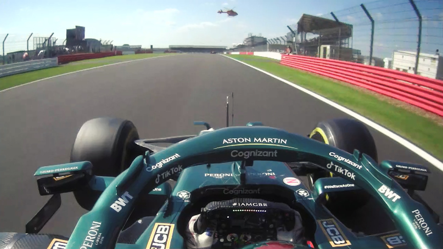 Lance Stroll complains about low helicopter at British GP