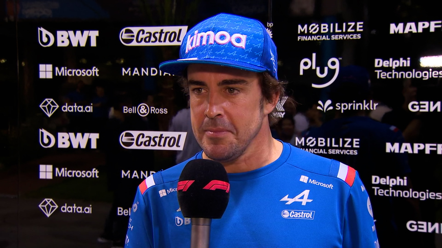 Fernando Alonso 'happy' after Friday practice but Alpine 'have to execute' this weekend in Singapore